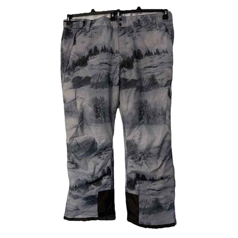 NWT Arctix Mens Snowsports Scenic Print Gray Cargo Pants Size 3XL 48-50x32